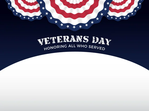 Veterans Day Background — Stock Vector