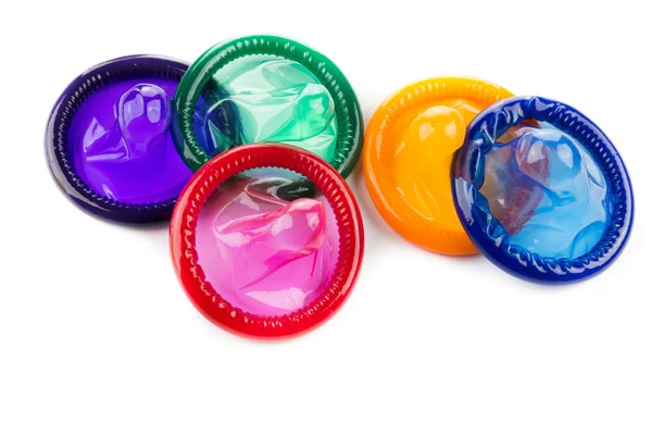 Preservativo colorido — Fotografia de Stock