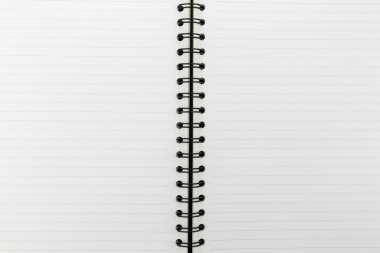 hatta mantar pano ile beyaz notebook