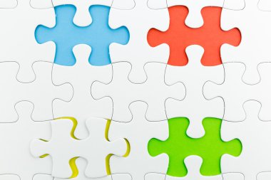 jigsaw puzzle use for business background
