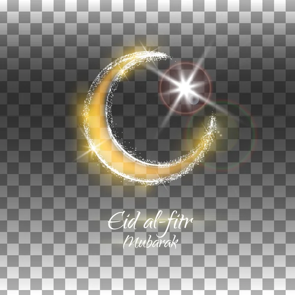 Illustration vectorielle de l'Aïd al-fitr sur fond transparent — Image vectorielle