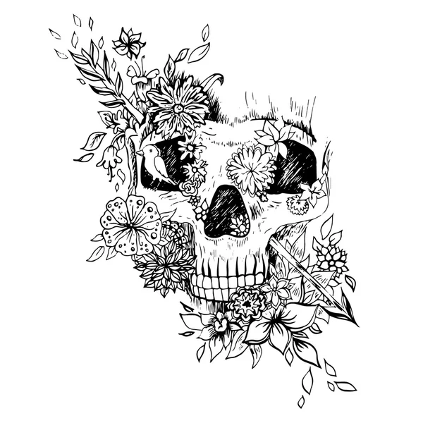 Simple Sketch Flower Tattoo - Michael Arntz