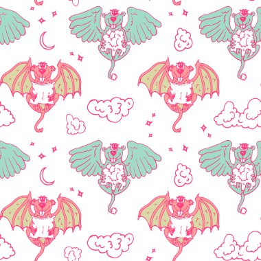 Çizgi film desen canavarlar melek ile ve yo.