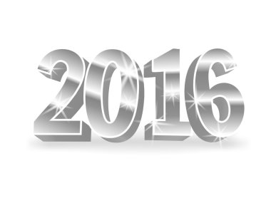 Vector silver 2016 numbers.