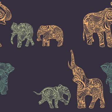 Filler Hint tarzı, vektör sonsuz arka plan deseni