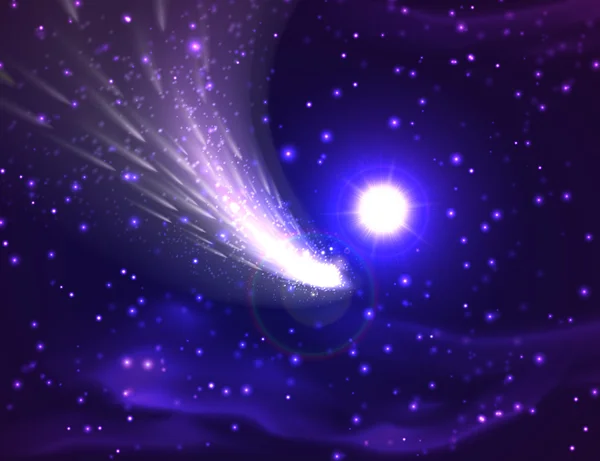 矢量彗星背景. — 图库矢量图片