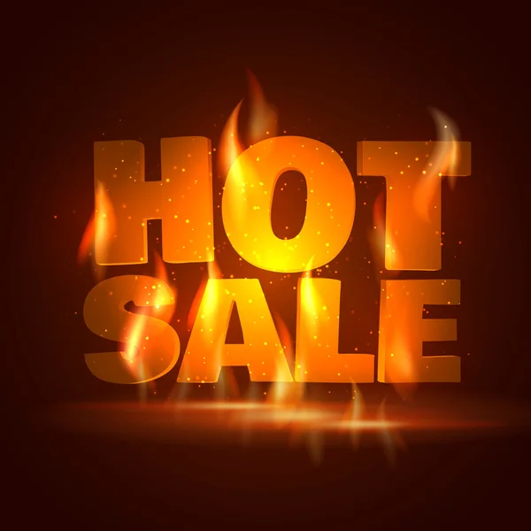 Hot Sale. Vectorillustratie. — Stockvector