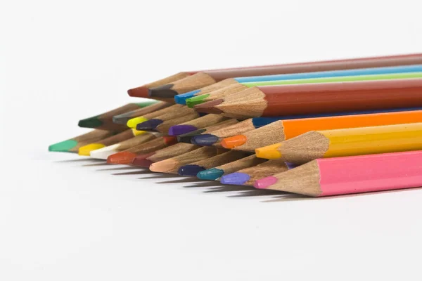 Macro Lápis Coloridos — Fotografia de Stock