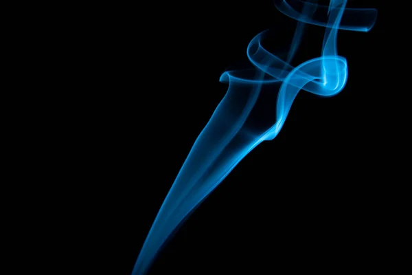 Blue Smoke Black Background Royalty Free Stock Photos