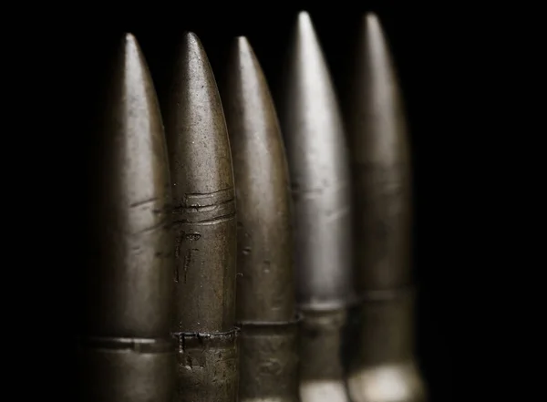Munition Mit Schwarzem Hintergrund — Stockfoto