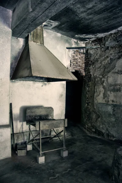 Κουζίνα Ερείπια Ενός Εγκαταλελειμμένου Ξενοδοχείου — Φωτογραφία Αρχείου