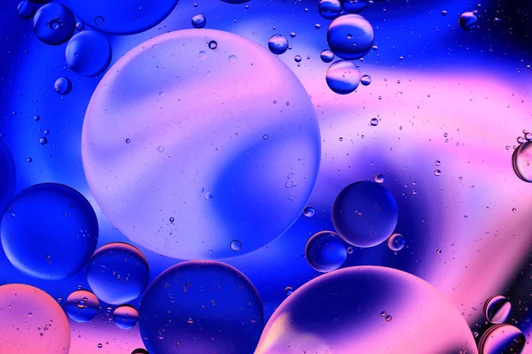 Abstraktes Makro Farbenfroher Hintergrund Von Und Wasser Stockbild