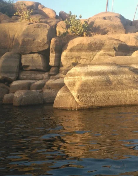 Piedras Orilla Del Río Nilo —  Fotos de Stock