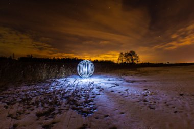 Dolunay göle yakın parlak Küre