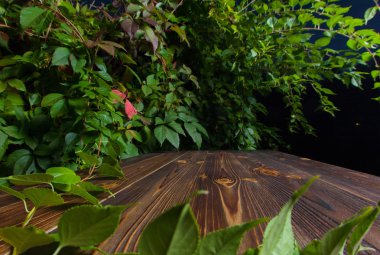 Plakalar yatay ahşap arka plan yaptı