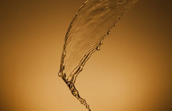 ゴールド背景の水の質感 — ストック写真