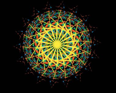 Bu bir Ramazan Kareem Mandala tasarım ikonu.