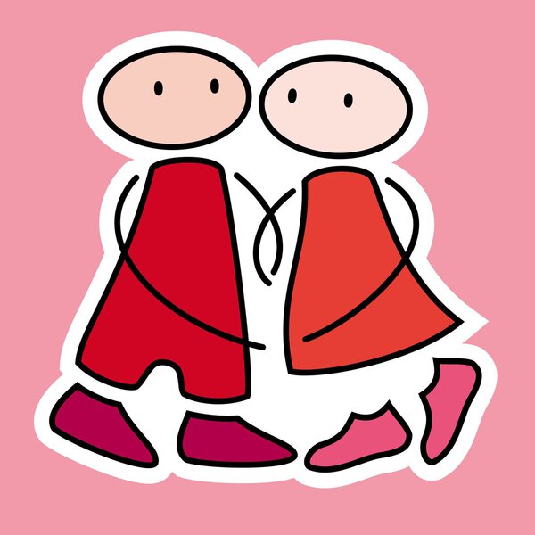 Влюбленная пара Валентина
