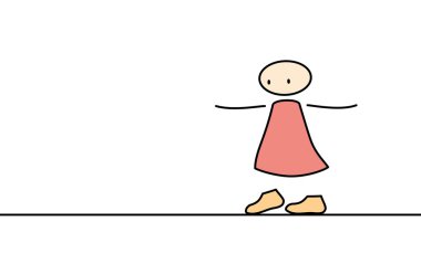 walking a tightrope clipart