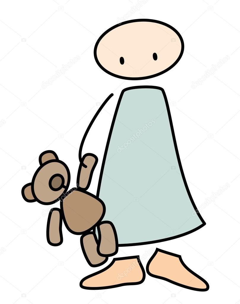 child with teddy bear