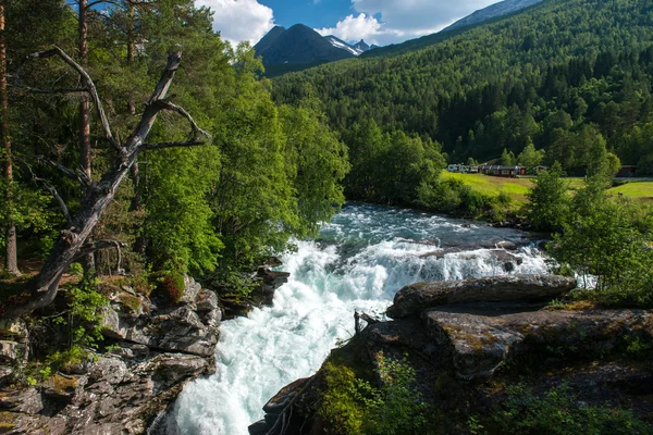 Scenic rural landscape in the middle of Norway — Stock Photo, Image