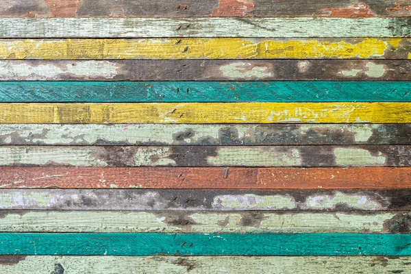 Wood vintage background yellow red blue