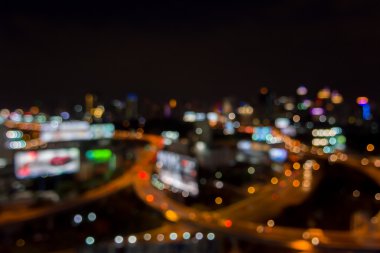 Soyut bulanıklık odak şehir gece lambası