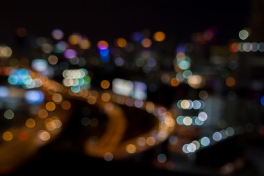 Soyut bulanıklık odak şehir gece lambası