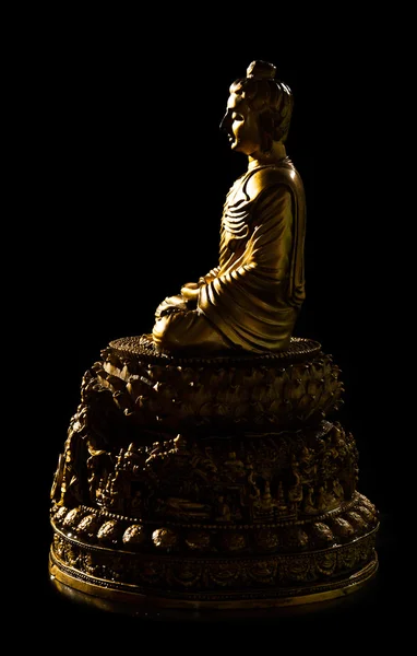 Budda seduta in bronzo — Foto Stock