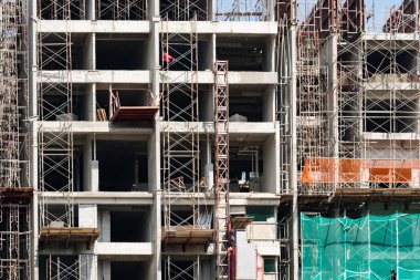 tamamlanmamış Binası inşaat sahasında