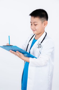 Pano doktor olarak gibi davranarak Asyalı Çinli çocuk