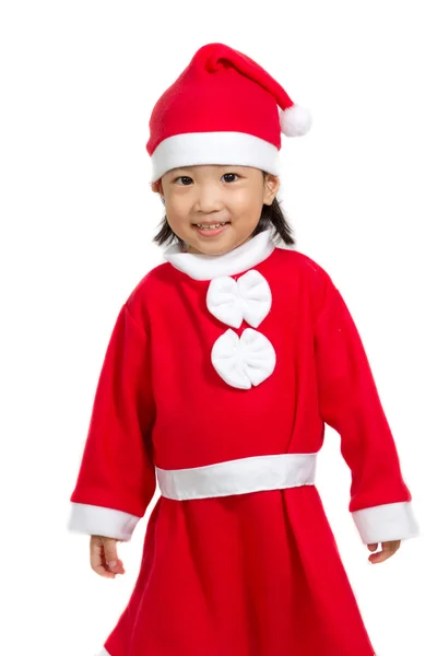 Asiático chinês santa menina — Fotografia de Stock