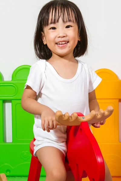 Children Riding Trojan — Stock Photo, Image