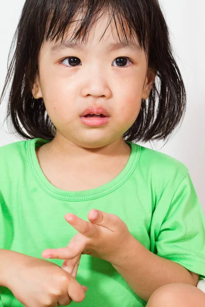 Little Asain Chinese Crying — стокове фото