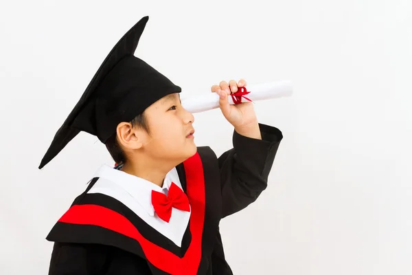 Κινεζική αποφοίτηση αγόρι, εύρεση εργασίας — Φωτογραφία Αρχείου