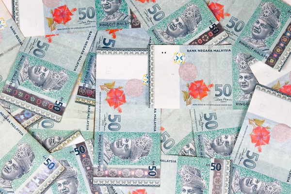 Maleisië munteenheid op witte achtergrond — Stockfoto