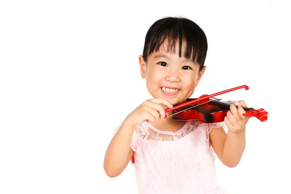 Niña china tocando el violín —  Fotos de Stock