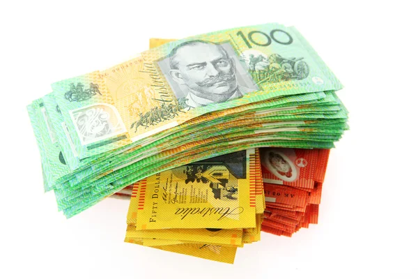Στοίβα της Αυστραλίας χρήματα — Φωτογραφία Αρχείου