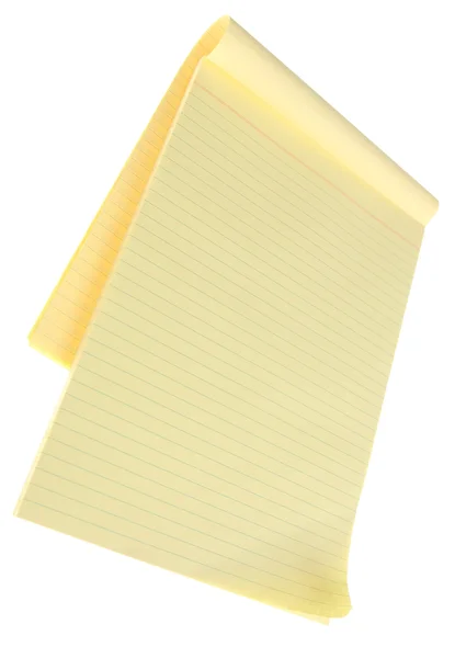 Yellow paper note book — Stock Photo, Image