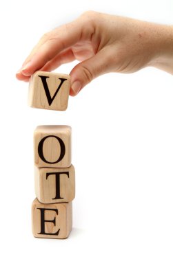 Building Blocks form vote word