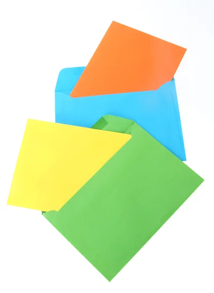 Enveloppes en papier coloré — Photo