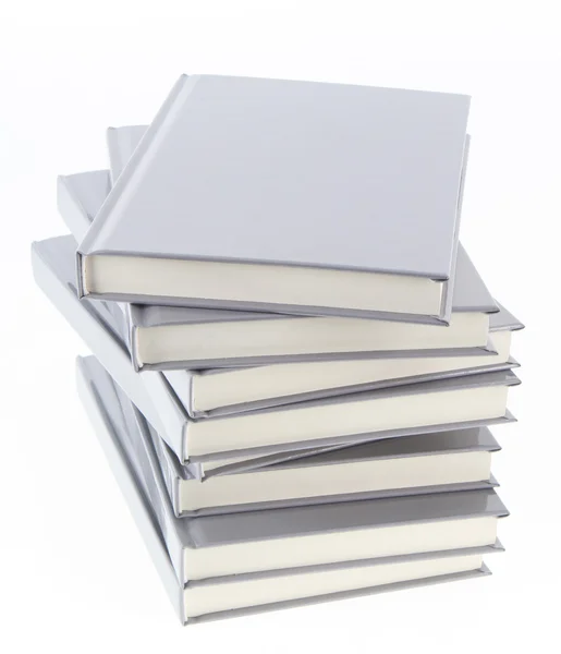 Knihy s šedou krytem — Stock fotografie