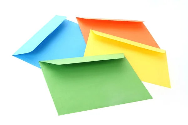 Renkli kağıt zarflar — Stok fotoğraf