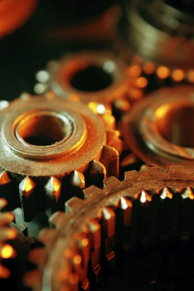 Old dirty metal cog gears — Stock Photo, Image