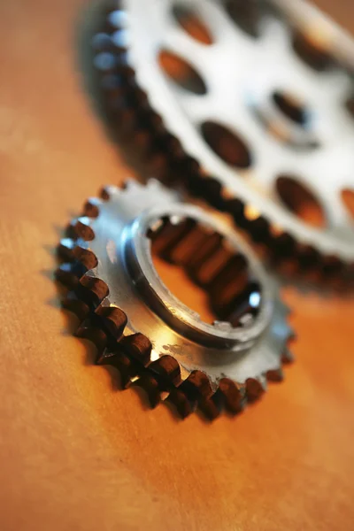 Old dirty metal cog gears — Stock Photo, Image