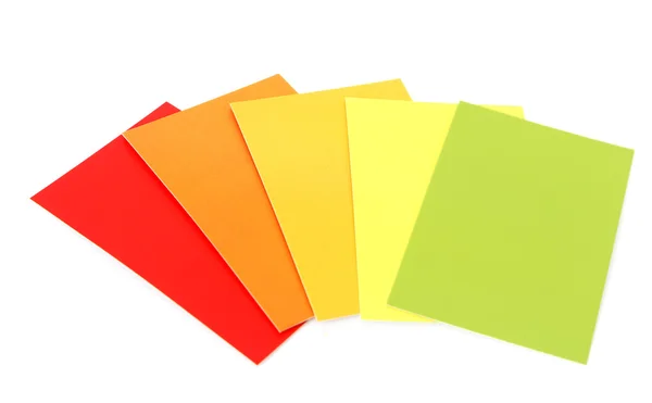 Folhas de papel coloridas — Fotografia de Stock