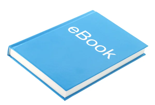 Boek met ebook inscriptie — Stockfoto