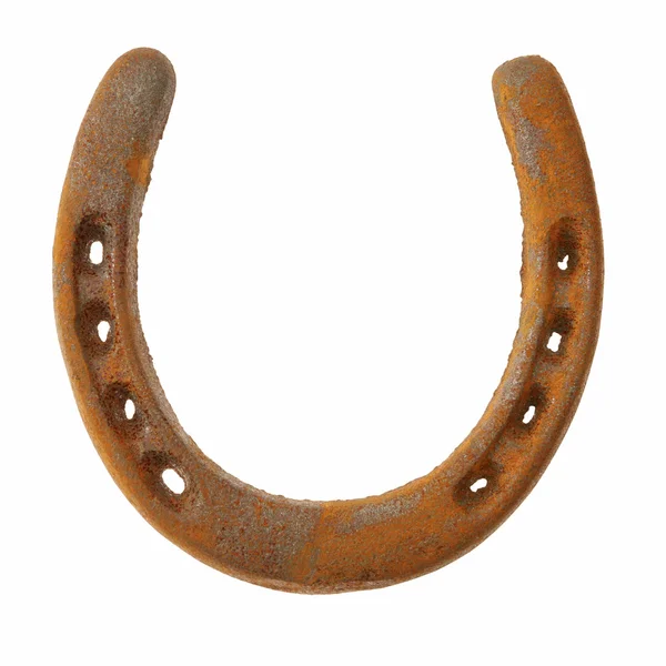 Old rusty metal horseshoe — Stock Photo, Image