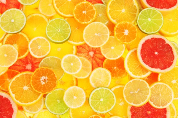 Fresh sliced fruits — Stock Photo, Image