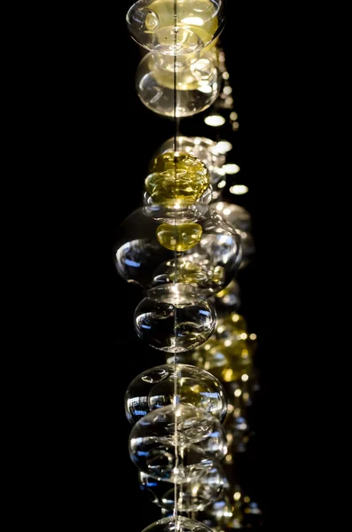 Design detail of the interior of glass balls — Stock Photo, Image